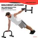 Teclor Push Up Bar, Parallettes Bars For L-sit & Dip, Heavy-Duty No Wobbling Parallel Bars Stand For Handstands, Full Planche, Calisthenics, 9.5in High Workout Stands for Home Fitness Training