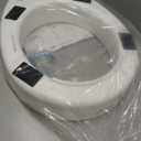 Carex Toilet Seat Riser, Round Raised Toilet Seat Adds 3.5 inches to Toilet Height, for Assistance Bending or Sitting, 300 Pound Weight Capacity Toilet Riser