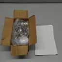 Keychain Button Making Supplies for Button Maker Machine, 50 Sets 32mm Button Refills Includes Metal Shell, Graphic, Plastic Film, Backing Parts