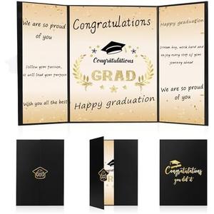 Black Graduation Guest Book 2025 Graduation Decorations Class of 2025 Graduation Signature Book Graduation GuestBook Grad Gifts Grad Signing Card Board for College High School Graduation Party Favors, Pack of 2