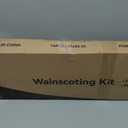 Upick Wainscoting Panels Beadboard, Paintable PS Wall Paneling for Accent Wall 59" x 40", White