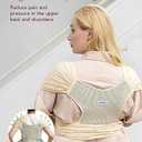 Momcozy Baby Carrier AirMesh - The Perfect Summer Sling for Newborns to Toddler 8-35 lbs - Cooling Fabric Baby Wrap, Lightweight, Ergonomic, and Easy to Wear, Beige