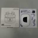 Wireless Earbuds for Samsung Galaxy S26 S25 Ultra, Bluetooth 5.3 Headphones Bass Stereo Noise Canceling Ear Buds with Mic LED Display, IPX7 Waterproof in Ear Earphones for Phone Laptop Sports Workout (White)