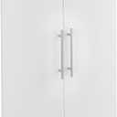 ClosetMaid SuiteSymphony Wood Closet 25-Inch Door Set Pair, Add On Accessory, Modern Style, for Storage, Clothes, Pure White/Satin Nickel