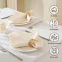 Cloth Napkins Set of 6 Reusable,UWWGKK 17x17 Inch Napkins Cloth Washable for Dinner, Restaurant,Wedding,Hotel