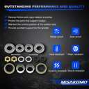 Trailer Bearings Kit L68149 Bearing Kit L44649 Bearing Kit -2 Sets Compatible with 3500lbs 1-1/16'' to 1-3/8'' Trailer Axles, Spindle #84