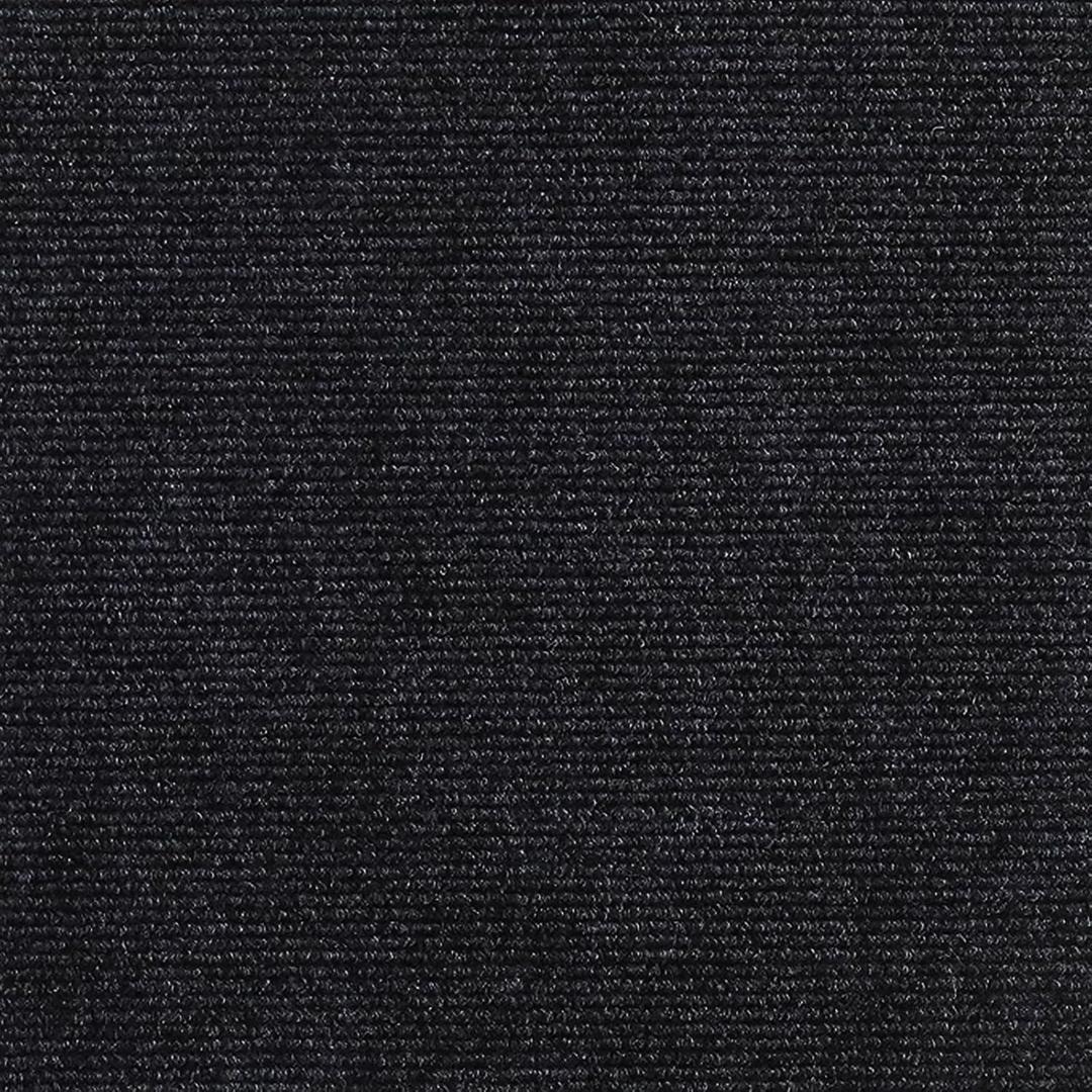 24 * 24in Peel and Stick Carpet Tiles, Self Adhesive Floor Squares with Extra Soft Pad, Easy Installation for Bedroom, Living Room, Office, Rental (30, Black)