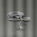 Plug in Hanging Light Kit, Retro Pendant Light Kit, E26 E27 Industrial Pendant Light Fixture, 13ft Cord with On/Off Switch, for Kitchen Bedroom Plant Growth LightWhite, 1-Pack