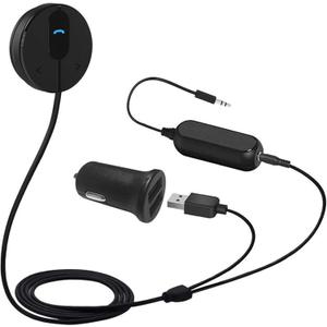 BESIGN BK01 Bluetooth Car Kit, Wireless Receiver for Handsfree Talking and Music Streaming with Ground Loop Noise Isolator for Car with 3.5mm Aux Port
