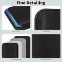 Magnetic Wallet Phone Card Holder for Phone Case with Mag-Safe, Stronger Magnetic RFID Leather Phone Wallet Stick on Series of iPhone 17/16/15/14/13/12 and Pro/Promax, Classic Black