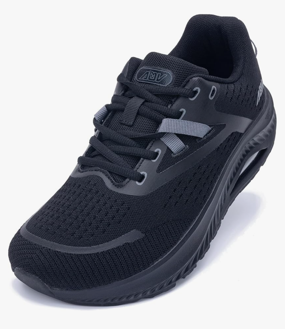 QAUPPE Wide Toe Box Shoes Women Walking Plantar Fasciitis Sneakers Arch Support Orthotic Tennis Shoes Size 7