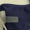 SOLY HUX Women's Halter Triangle Bikini Set Contrast Binding Thong Bathing Suit Two Piece Swimsuit (Medium, Solid Dark Blue)