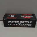 Bike Water Bottle Holder Combo - 20 Oz Squeeze Bottle & Bicycle Mount Cage Rack, No Screws Needed, Durable Alloy - Fits All Handlebar Bikes & MTB Mountain Road - for Adults, Kids (Black)