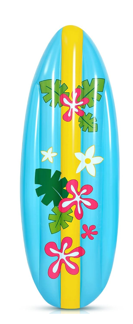 Cunhill 5 ft Inflatable Surf Board Pool Luau Parties Toy for Beach Inflatable Surfboard Floaties for Adults Kids Surf Party Decorations Pool Rafts