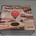 Laser Sports Desktop Punching Bag - Stress Buster with Suction Cup for Office Table and Counters - Heavy Duty Stress Relief Desk Punch Ball - Fun Gift for Party - Perfect for Adults