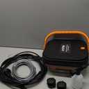 660PSI Portable Cordless Pressure Washer with Folding 3.4Gal Tank, 6-in-1 Nozzle, 7 Adjustable Pressure Levels, 7M Hose, Portable Sprayer with Wheels for Car Floor Wall Fence Cleaning (Orange)