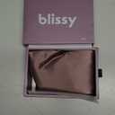 Blissy Silk Pillowcase - 100% Pure Mulberry Silk - 22 Momme 6A High-Grade Fibers - Silk Pillow Cover for Hair & Skin - Regular, Queen & King (Plum, King)