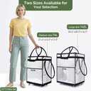 HOMESPON Rolling Tote Bag with Wheels, Heavy-Duty Waterproof Foldable Cart