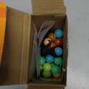 Marble Genius 50 pcs Glow in The Dark Marbles for Kids 4+, Full Color Instruction Manual, Ideal as an Easter Gift for Kids