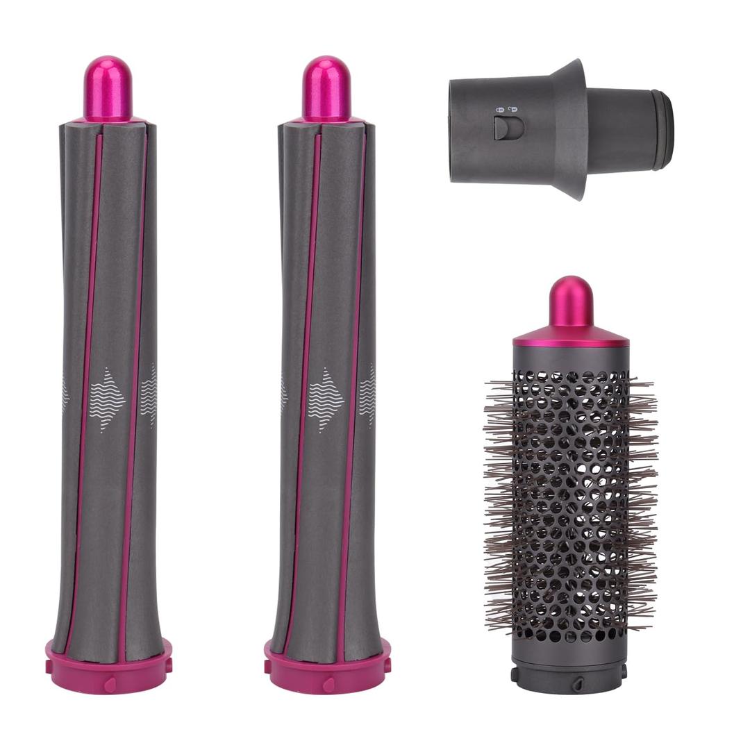 Hair Curling Iron Barrel Attachments: Long Hair Curling Barrels Styler with Adaptor for Dyson Airwrap Hair Dryer, Styler Iron Attachment Parts Hair Tool