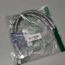 HIGHCRAFT 2-Pack 24 Inch Flexible Toilet Water Supply Line Braided Stainless Steel Toilet Hose Connector 3/8 Inch Compression x 7/8 Inch Ballcock Plastic Nut