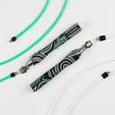 Crossrope Get Lean Set - Weighted Jump Rope- 1/4 LB and 1/2 LB Ropes - Slim Handles (Extra Large - (User Height 6'2" +))