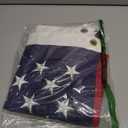 American Flag For Outside 2.5x4 Ft Pole Sleeve Banner Style-Embroidered Stars,Sewn Stripes,Water Resistant,Heavy Duty Durable New Nylon USA US Outdoor Indoor Flags (Pole NOT Included)