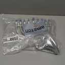 The Dreidel Company Traditional LED Electric Silver Matte Hanukkah Menorah Full Size 13 Inches Tall Battery or USB Powered - Includes a Micro USB Charging Cable