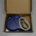 Fida 30ft Upgraded Retractable Dog Leash, Heavy Duty Pet Walking Leash for Large Breed up to 110 lbs, 360 Tangle-Free Long Retract Dog Lead, Soft Grip, One-Hand Brake, Blue