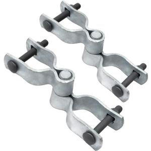 HITTITE 1-3/8" Chain Link Fence Gate Post Hinge - Heavy Duty Gate Hinges: 2x 1-3/8" Female & Male Hinges, Nut/Bolt, Thickness 3mm