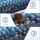 4 Pcs Computer Cleaning Tool Kit Keyboard Cleaning Wooden Anti-Static Soft Brush Set with Keycap Puller and Switch Gripper for Computer Keyboards, Laptop Keyboard Dust Cleaning