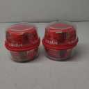 Pyrex 7 Cup Storage Capacity Plus Round Dish with Plastic Cover Sold in Packs of 4, Pack of 4, Red