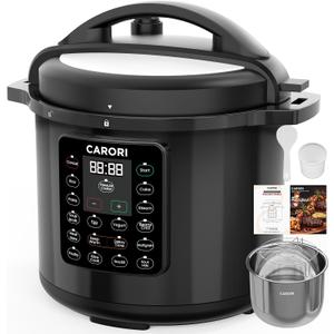 CARORI 8QT Electric Pressure Cooker, 13-in-1 Multi-Cooker,Stainless Steel