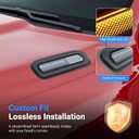 LED Hood Side Maker Light Compatible with 2019-2025 Dodge RAM 1500 Vent Scoop Light Hood Vent Lamp Replacement for 2019-2025 Dodge RAM 1500 Accessories