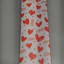 Valentines Day Decorations Wooden Sign, 6 Piece Small Heart Shaped Decor, Love Candy Table Centerpiece for Tiered Tray, Home, Kitchen, Rustic Living Room, Shelf, Wedding, Party (Red Pink and White)