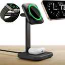 ESR for 3 in 1 Wireless Charging Station, Certified Apple Watch Charger, 15W MagSafe Charger Stand for iPhone, Wireless Charger for Multiple Devices iPhone 17/16/15/14/13, Watch, AirPods, Black