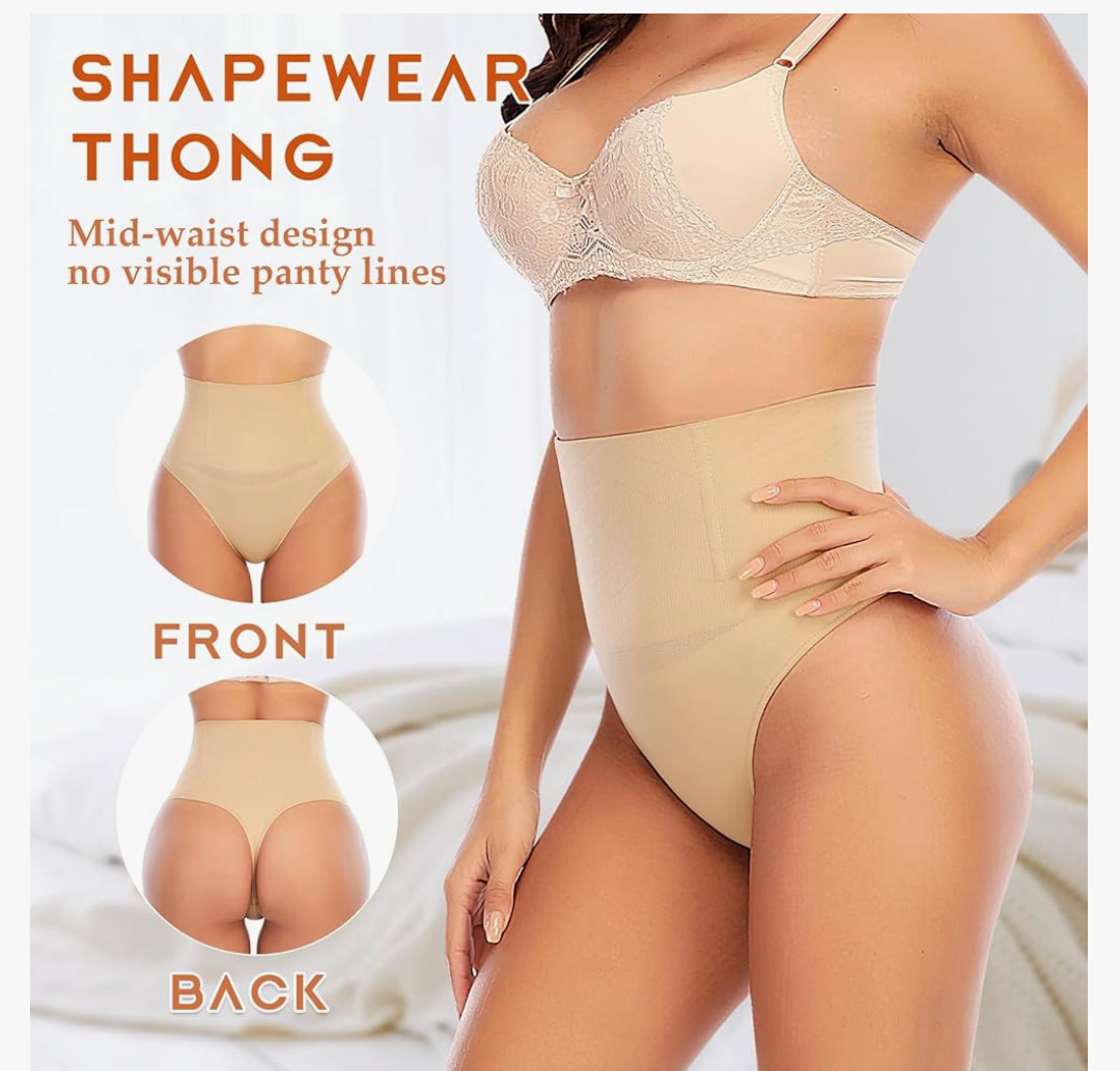Tummy Control Thong Shapewear for Women High Waist Shaping Underwear Seamless Body Shaper Panties Girdle
XL