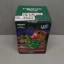 9x7FT Christmas Inflatables Santa Ride on Dinosaur with LED Outdoor Christmas Dinosaur Inflatable Blow Up Yard Decorations with Sandbags Stakes Strings for Garden Decor