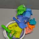 TOY Life 30 Pcs Dinosaur Fossil Beach Toys for Kids Ages 4-8 Collapsible Sand Toys with Dinosaur Toys Silicone Bucket Shovels & Dino Digging Building Kit Molds, Sandbox Toy for Summer, Travel