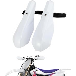 AnXin Motorcycle Handguards 7/8" and 1 1/8" Hand Guard Handlebar Protection Universal for TX125 FE 701/SM 501/S 450 350/S 250 TE 150 250/i 300/i FC 250 350 450 Dirt Pit Bike ATV White