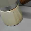 Mongdio Stovetop Espresso Maker Moka Pot, Cuban Coffee Maker Stove top coffee maker Moka Italian Espresso Greca Coffee Maker Brewer Percolator, 6 Espresso Cups, 10 oz - White