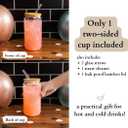 2 x Mothers Day Gifts for Mom from Son, Mom Cup, for Dad from Daughter -16 oz Coffee Glass, Momma Gifts, Daddy Gift, Funny Mother Gift, From Favorite Child Coffee Glass