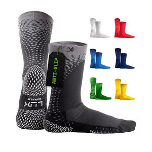 LUX Sports ProCleat Performance Grip Socks GripArray™ - Athletic Socks for Performance Sports - Grip Socks for Men and Women Black
