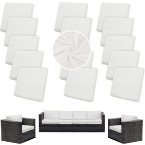 Outdoor Cushion Covers Set,14PCS Patio Furniture Couch Seat Slipcovers, Replacement for Sofa Sectional Chair(Cover，Only)