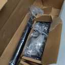 Ivilon Drapery Treatment Window Curtain Rod - Square Design 1 1/8 Rod. 28 to 48 Inch. Black