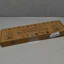 FIPUTE Christmas Stocking Holder with 6 Hangers for Wall Stocking Hangers for Mantel The Stockings were Hung Wooden Sign Foldable Stocking Hook for Fireplace Christmas Wall Decor (Red-Deer)