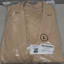 luvamia Women's Two Piece Sets Pants Suits Dressy Business Casual Outfits Professional Blazer Pantsuits Set Work Office Beige Large Fits US 12-14 L