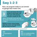 2 for Liftmaster Chamberlain Craftsman Garage Door Opener Remote Keychain 890max