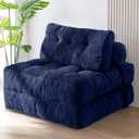 MAXYOYO Folding Sofa Bed, Convertible Chair Bed with Pillow, Single