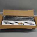 YaFex Curtain Rods 32-144 Inch, Heavy Duty 1 Inch Adjustable Curtain Rod for Windows, Black Extra Long Window Treatment Rods, Modern Design, Easy Installation